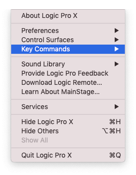 how to control logic pro with android - logic pro x key commands
