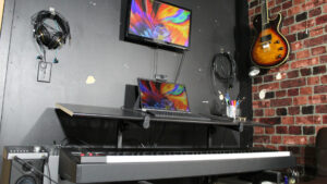 standing desk for music production - decibel peak