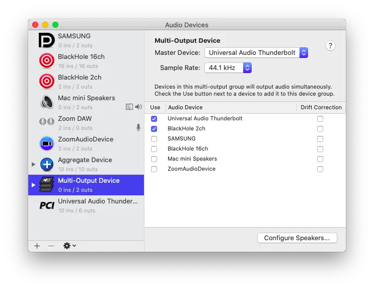 the simplest way to use logic pro x with zoom - multi-output audio device