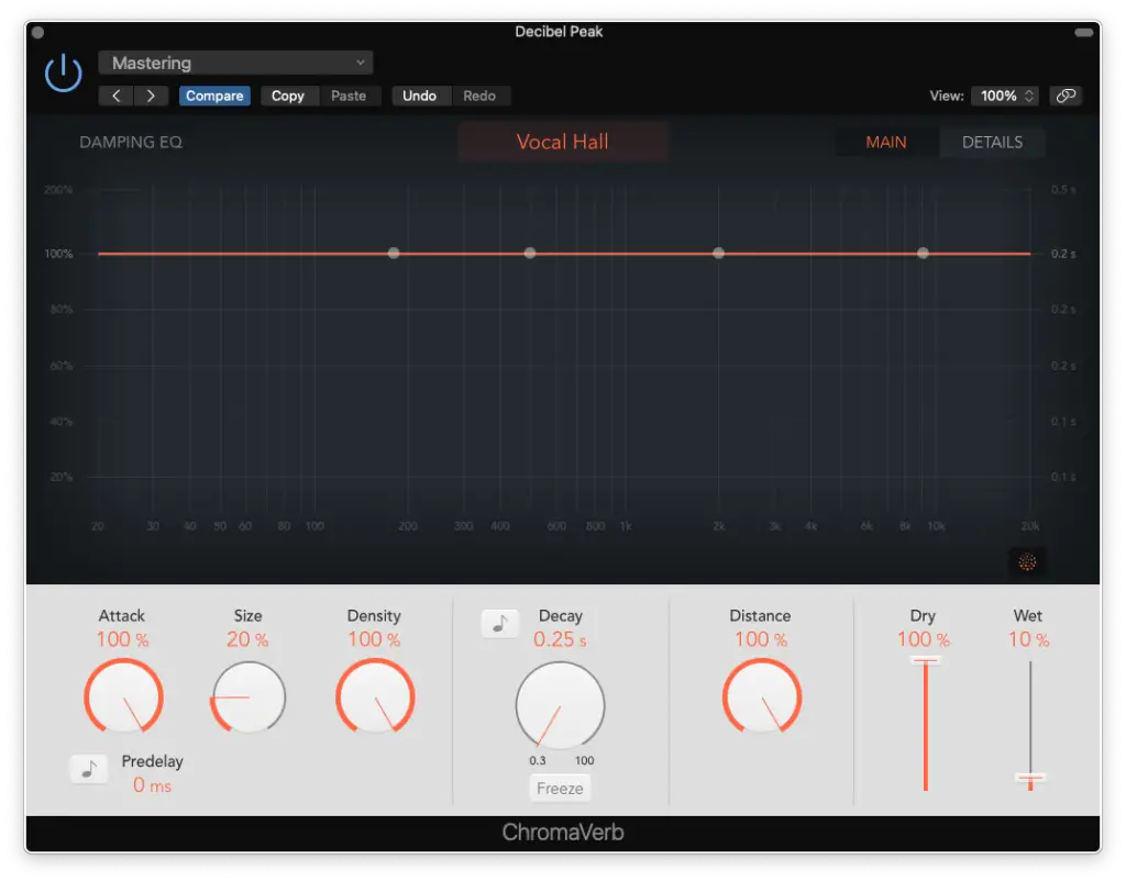 logic pro x chromaverb mastering - Decibel Peak