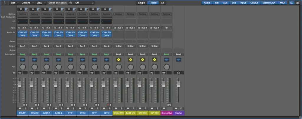 logic pro x submixes - Decibel Peak