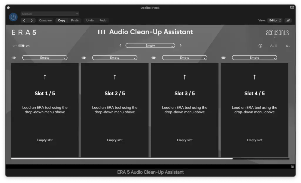 era 5 audio clean up assistant - Decibel Peak