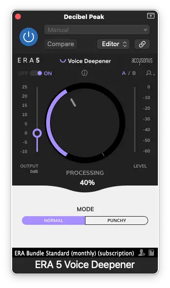 era 5 voice deepener - Decibel Peak