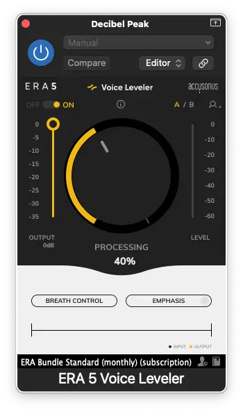 era 5 voice leveler - Decibel Peak