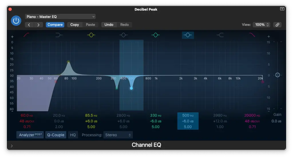 beginner piano eq step 4 2 - Decibel Peak