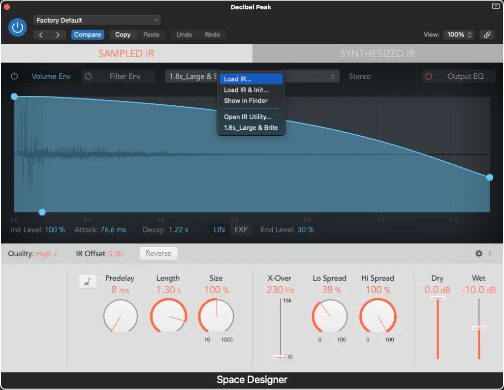 step 2 - Decibel Peak