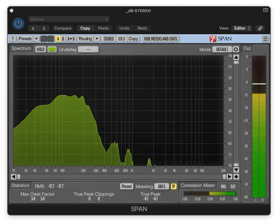 voxengo span - Decibel Peak