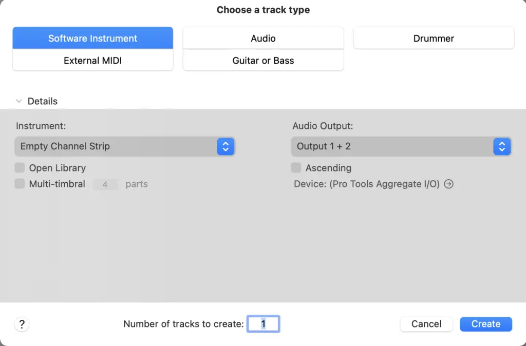 logic pro software instrument track - Decibel Peak