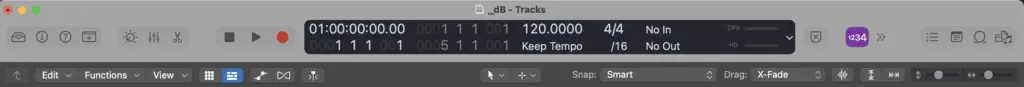 logic pro transport view - Decibel Peak